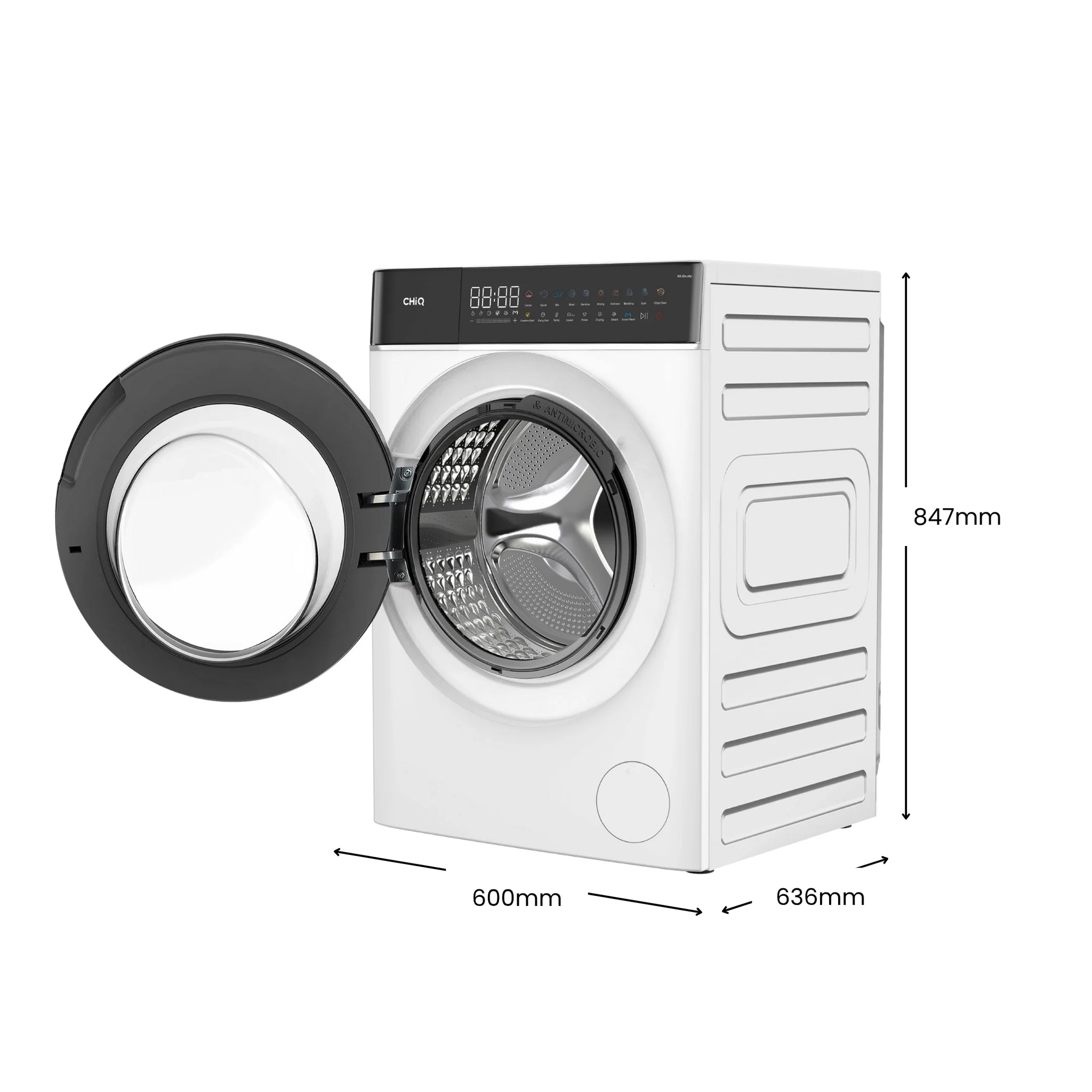 Chiq 10Kg Front load Washer & Dryer White