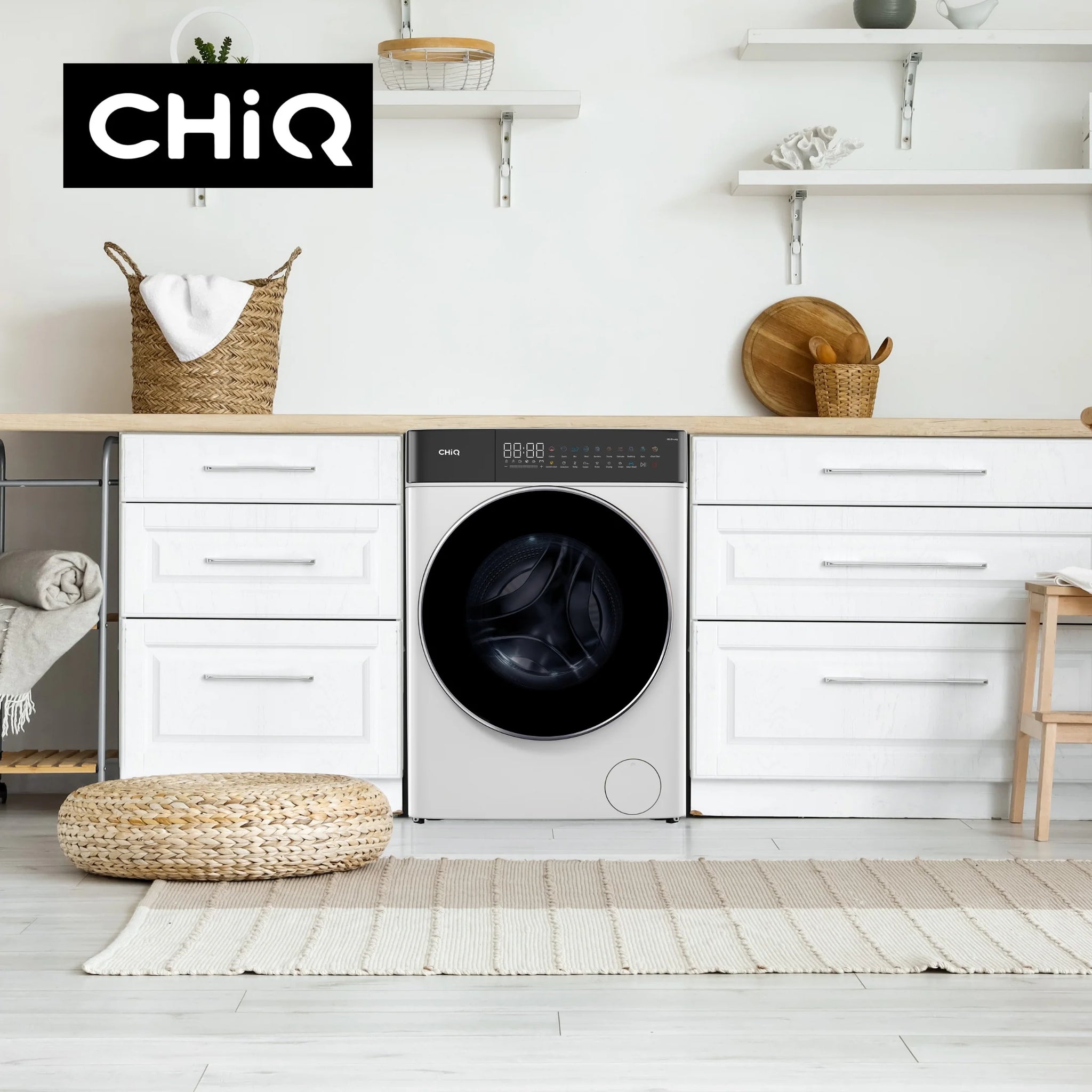 Chiq 10Kg Front load Washer & Dryer White