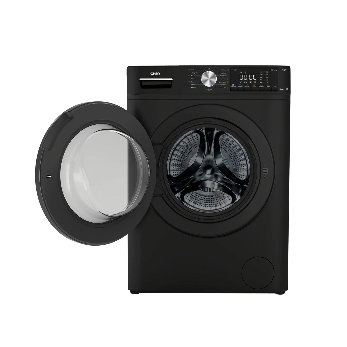 Chiq 8.5Kg Front load Washer & Dryer combo Black