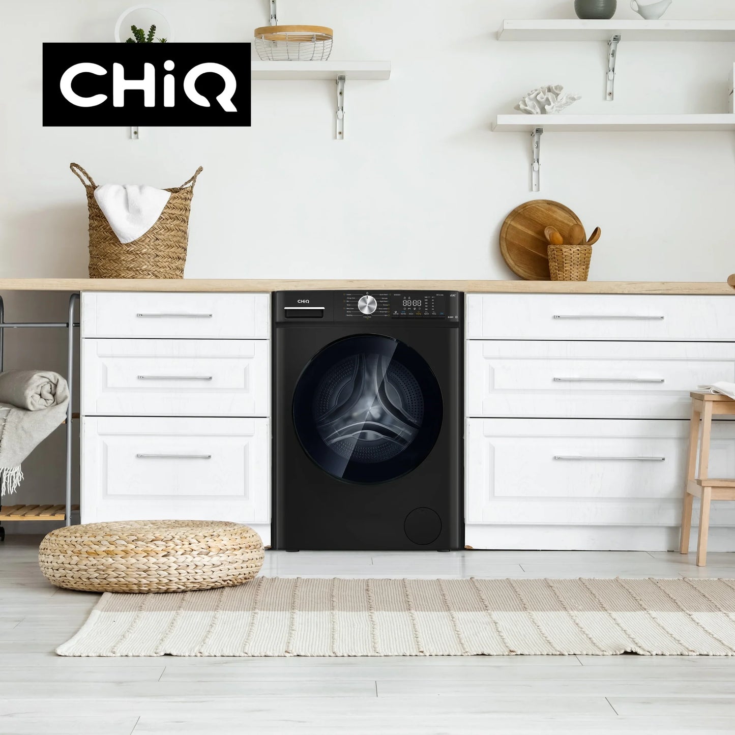 Chiq 8.5Kg Front load Washer & Dryer combo Black