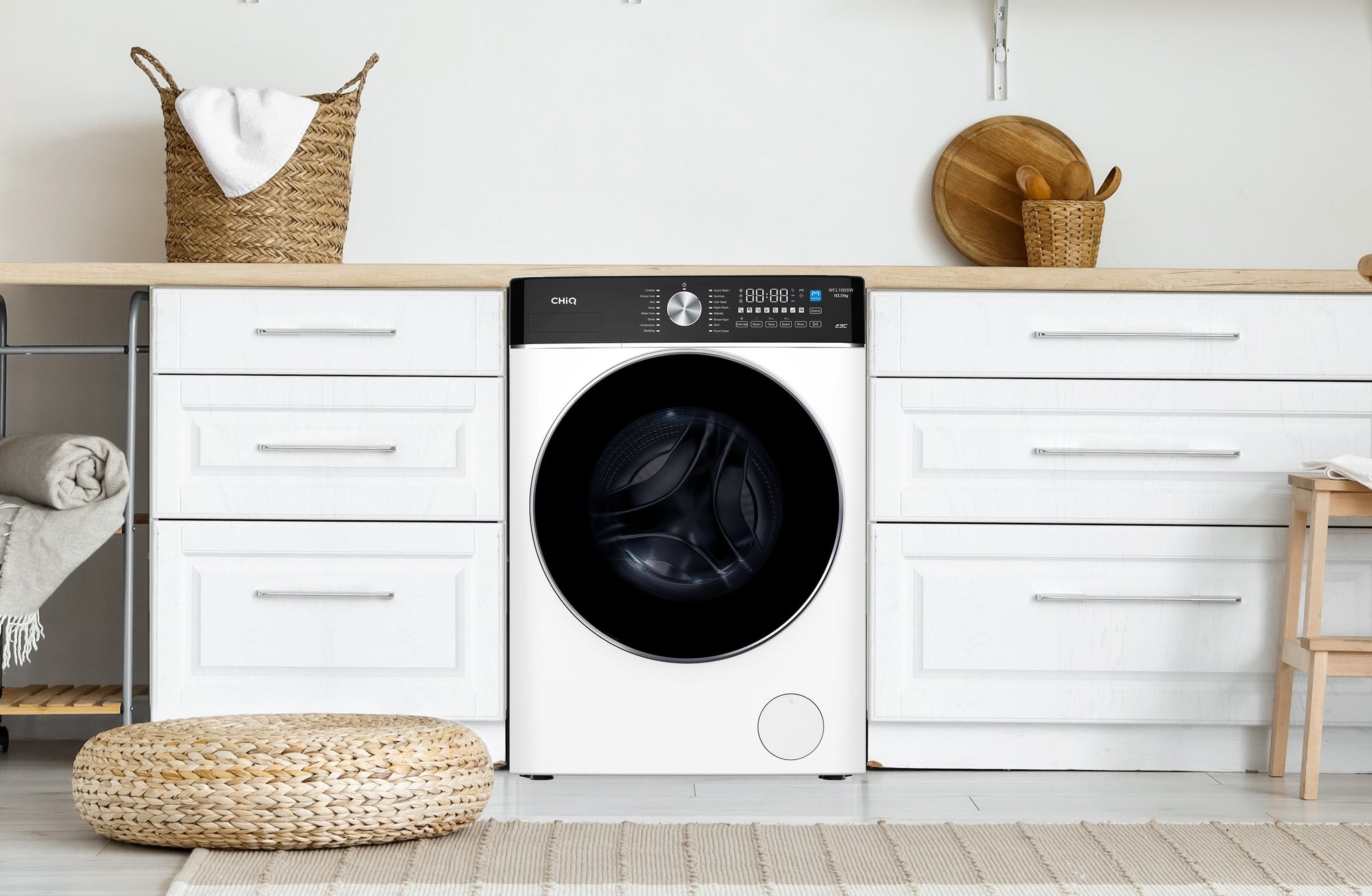 Chiq 10Kg Front load Washing machine White