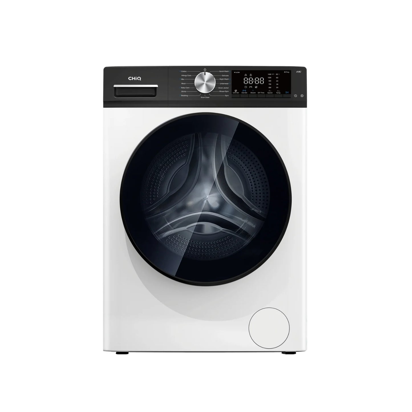Chiq 8.5Kg Front load Washing Machine white