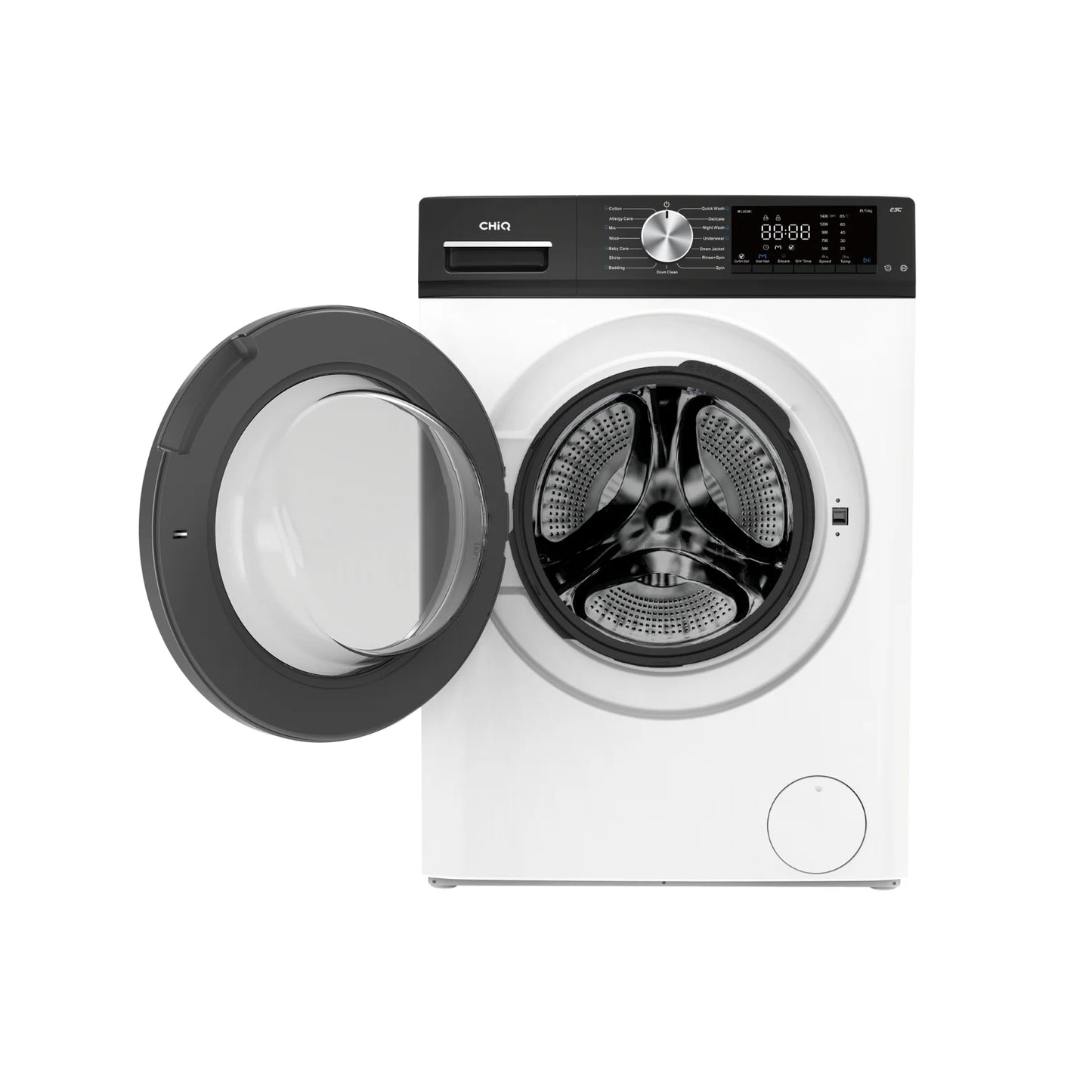 Chiq 8.5Kg Front load Washing Machine white