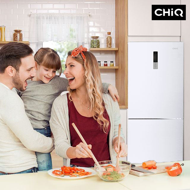 Chiq 396L White Bottom mount fridge