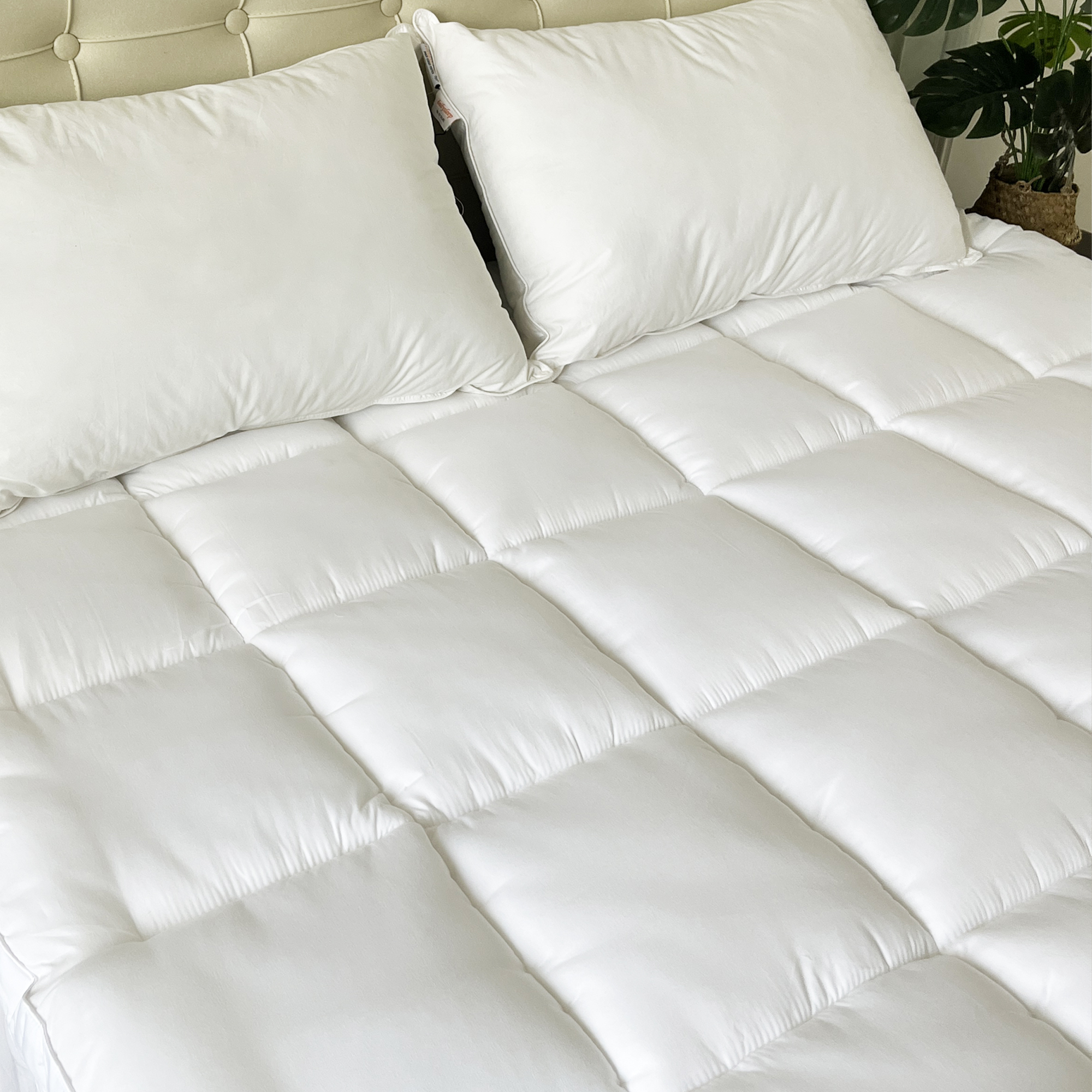 Mirelli Luxury Pillowtop Down Mattress Topper 10cm - Queen